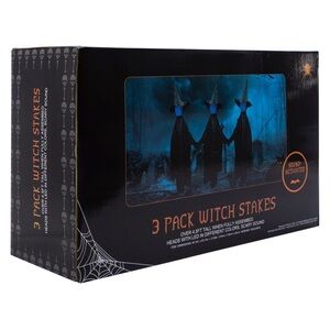 Sound-Activated Witch Stakes - 3 Pack